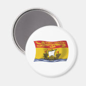 ニューブランズウィック国旗のマグネット マグネット (正面/裏面)