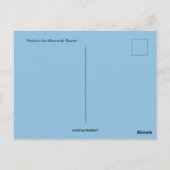 ニューブランズウィック・カナダの冬の風景 ポストカード (裏面)