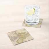 ニューブランズウィック、ノバスコシア スクエアペーパーコースター (インサイチュ)