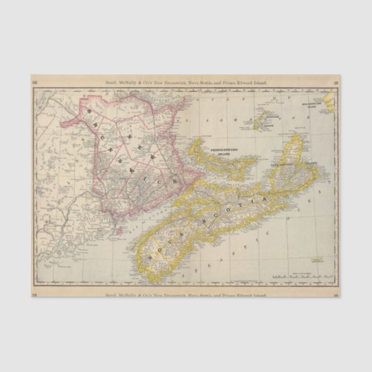 ニューブランズウィック、ノバスコシア 薄葉紙 (正面)