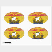 ニューブランズウィック 楕円形シール (シート)