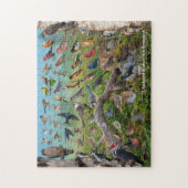 ニューブルンズウィックの裏庭の鳥 ジグソーパズル (縦)