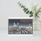 ニュープファル広場のレゲンスブルク・クリストキンドルマルクト ポストカード (スタンド正面)