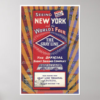 ニュープリント「ニューヨークワールドフェア」ヴィンテージ1939 ポスター