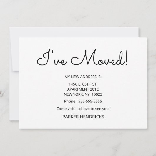 ニュープレイスモア宇宙ニューアパートメントアナウンスメント 案内状 (裏面)