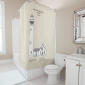 ニュープレスクアイルライトハウス – ミシガン州 – SBD シャワーカーテン (インサイチュ)