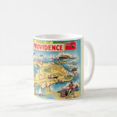 ニュープロビデンス島 - ナッサウ地図マグ コーヒーマグカップ (正面右)