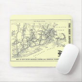ニューヘブンの鉄道1956地図 マウスパッド (マウス)