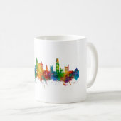 ニューヘブンコネチカットのスカイライン コーヒーマグカップ (正面右)
