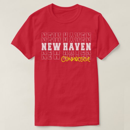 ニューヘブンシティコネチカットNew Haven CT Tシャツ (デザイン正面)