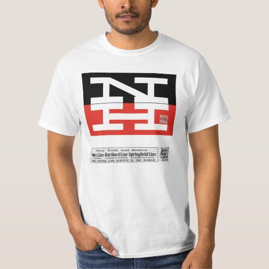ニューヘブン鉄道のロゴ Tシャツ (正面)