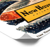 ニューヘブン鉄道クリスマス1947ポスター ポスター (角)