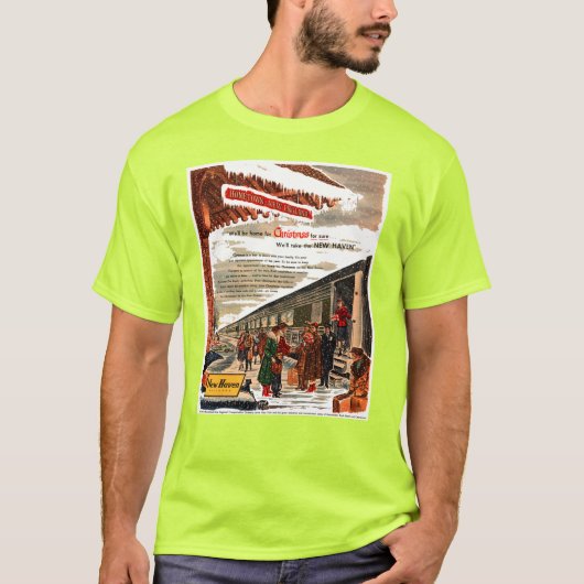 ニューヘブン鉄道クリスマス1947  Tシャツ (正面)