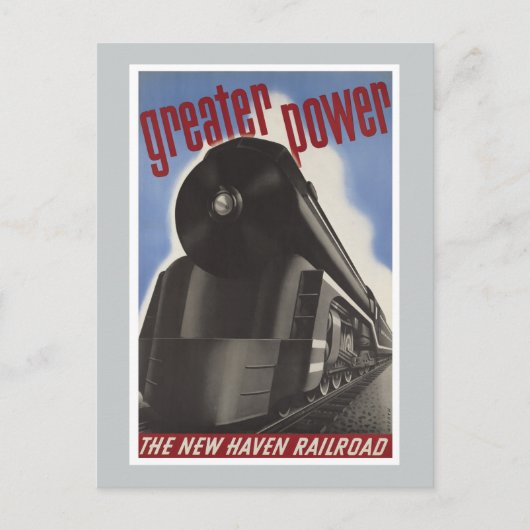ニューヘブン鉄道ヴィンテージ ポストカード (正面)