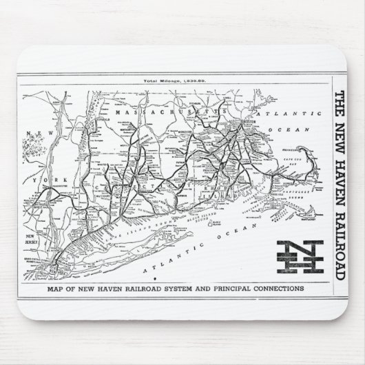 ニューヘブン鉄道 マウスパッド (正面)