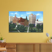 ニューヘブン、緑の向こうからCTView キャンバスプリント (インサイチュ (リビング))