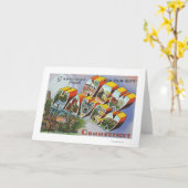 ニューヘブン、CTからの挨拶 カード (黄色い花)