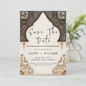 ニューヘンナ・イスラームNikah Arabic Walima Muslim 結婚's セーブザデート (スタンド正面)