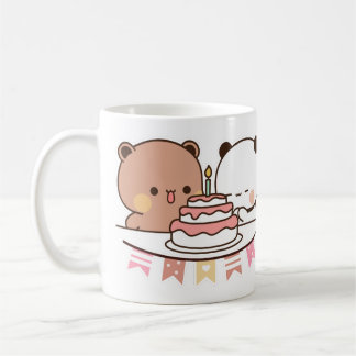 ニューベアとパンダ・ブブドゥドゥドカップル コーヒーマグカップ