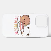 ニューベアとパンダ・ブブドゥドゥドカップル Case-Mate iPhoneケース (裏面 (横))