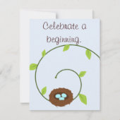 ニューベジニングズベビーシャワー招待状 招待状 (正面)