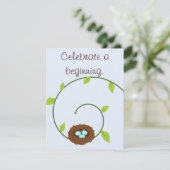 ニューベジニングズベビーシャワー招待状 招待状 (スタンド正面)