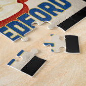 ニューベッドフォードマサチューセッツ州アップル – ヴィンテージ・トラベル ジグソーパズル (側面)