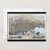 ニューベッドフォードマサチューセッツ市(1876) ポストカード (正面/裏面)