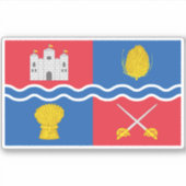 ニューベリーの町の国旗 シール (正面)