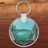 ニューベリーナショナル火山記念碑オレゴンヴィンテージ キーホルダー (正面)