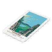 ニューベリーナショナル火山記念碑オレゴンヴィンテージ マグネット (左側)