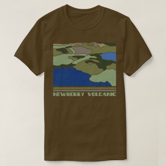 ニューベリー火山国立記念物自然愛好家V Tシャツ (デザイン正面)
