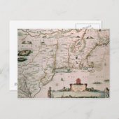 ニューベルギー、「Atlas Contrictus」からのプレートc.1671 ポストカード (正面/裏面)