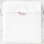 ニューベルリンの誰かが私のtシャツを愛している ラウンドシール (バッグ)