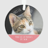 ニューペット初めてのクリスマスキャットキッテンフォトホリデー オーナメント (裏面)