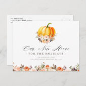 ニューホリデーホーム，感謝祭の引っ越しはがき ポストカード (正面/裏面)