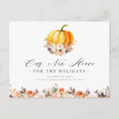 ニューホリデーホーム，感謝祭の引っ越しはがき ポストカード (正面)