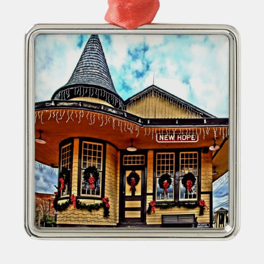 ニューホープステーションオーナメント メタルオーナメント (正面)