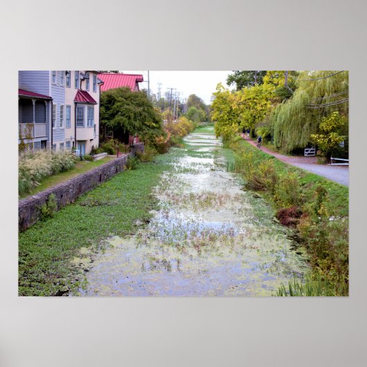 ニューホープ・ペンシルバニア州の運河 ポスター (正面)