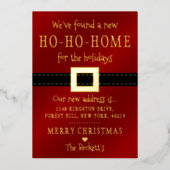 ニューホーホホームフォーザホリデーズムービングホリデイ 箔招待状 (正面)