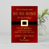 ニューホーホホームフォーザホリデーズムービングホリデイ 箔招待状 (立ち正面)