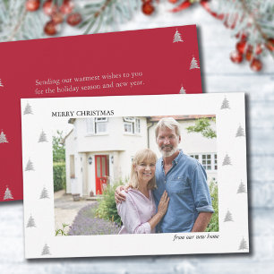 ニューホームからのメリークリスマスシンプルフォトムービング 案内状