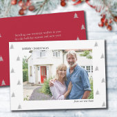 ニューホームからのメリークリスマスシンプルフォトムービング 案内状