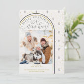 ニューホームからのメリークリスマス北欧の木々が動く 案内状 (スタンド正面)