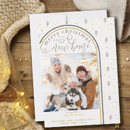 ニューホームからのメリークリスマス北欧の木々が動く 案内状