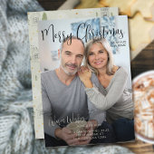 ニューホームからのメリークリスマス垂直方向の写真 シーズンカード