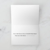 ニューホームからホリデーシーズン – 新しい住所 シーズンカード (内部)