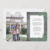 ニューホームから4 Photo Christmas Greenery & Wood シーズンカード (裏面)