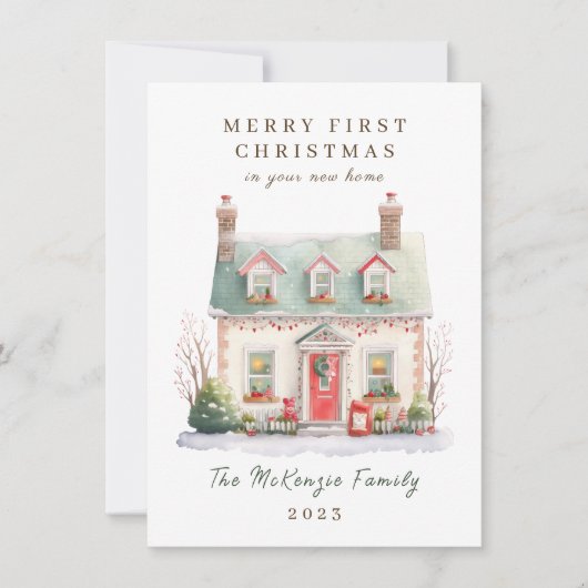 ニューホームでクリスマス1回目 シーズンカード (正面)