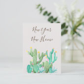 ニューホームのお知らせ カクタス デザート サボテン ポストカード (スタンド正面)